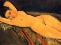 腕を頭の下で組んで横たわる裸婦 1916年 アメデオ・モディリアーニ